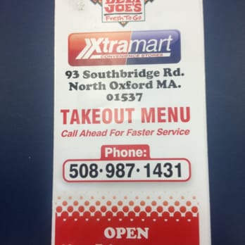 XtraMart - a sign for a fast food restaurant - Gas Stations Near Me - North Oxford, Massachusetts XtraMart - a sign for a fast food restaurant - Gas Stations Near Me - North Oxford, Massachusetts