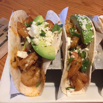 Chili's - Close up of the spicy shrimp tacos. They don't skimp on the shrimp. - Bars Near Me - Eatontown, New Jersey Chili's - Close up of the spicy shrimp tacos. They don't skimp on the shrimp. - Bars Near Me - Eatontown, New Jersey