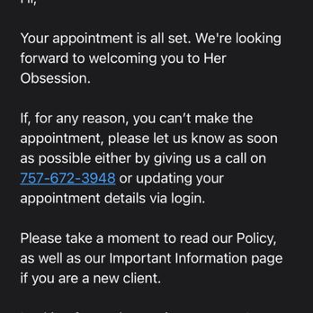 Her Lash Obsession - Appointment booked on 1/24/2021 - Eyelash Service Near Me - Virginia Beach, Virginia