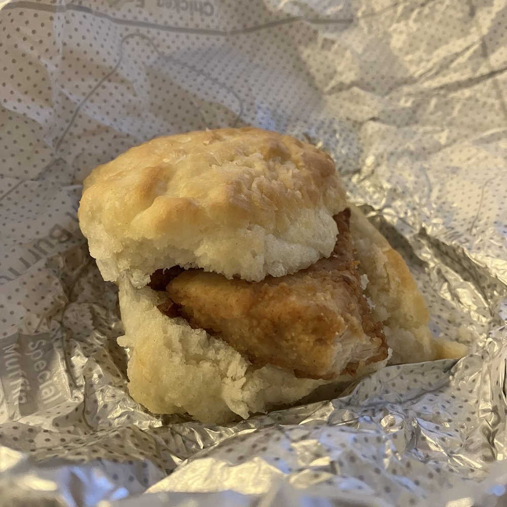 Chick-fil-A - Bisc Chick-fil-A Chicken Biscuit - Fast Food Near Me - Irvine, California