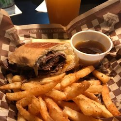 Big House Brew Pub - Half of a prime rib dip. I always forget to take a picture! Sooo good!