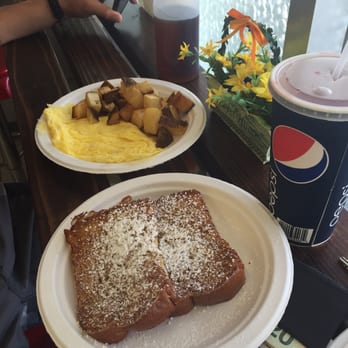 Button Up Cafe - French toast, eggs, and hash at the bar. - Breakfast & Brunch Near Me - Pearl City, Hawaii Button Up Cafe - French toast, eggs, and hash at the bar. - Breakfast & Brunch Near Me - Pearl City, Hawaii