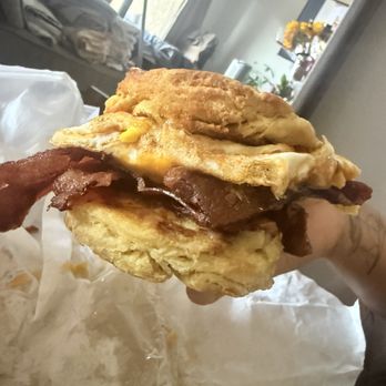 Biscuits & Subs - Bacon biscuit sandwich - Coffee & Tea Near Me - Long Beach, California