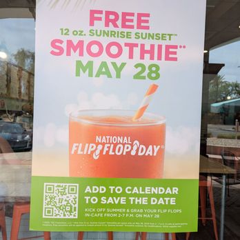 Tropical Smoothie Cafe - Free smoothie day today! - Juice Bars & Smoothies Near Me - Scottsdale, Arizona Tropical Smoothie Cafe - Free smoothie day today! - Juice Bars & Smoothies Near Me - Scottsdale, Arizona