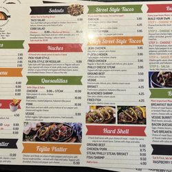 Toni’s Taco - Menu 9/5/24