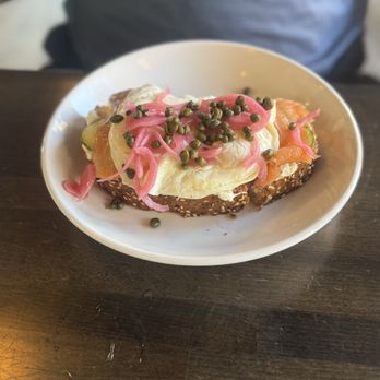 Toasted & Roasted - Salmon lox toast with added egg - Breakfast & Brunch Near Me - Henderson, Nevada Toasted & Roasted - Salmon lox toast with added egg - Breakfast & Brunch Near Me - Henderson, Nevada