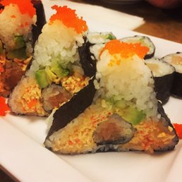 The cute and delicious Volcano Roll.  (#79. Volcano Roll)