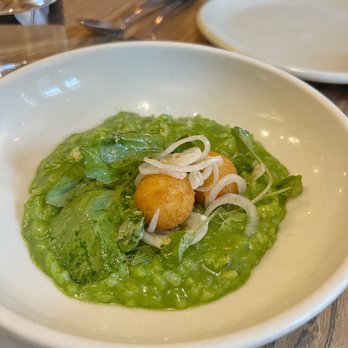 Trestle - spinach and watercress risotto - New American Near Me - San Francisco, California Trestle - spinach and watercress risotto - New American Near Me - San Francisco, California