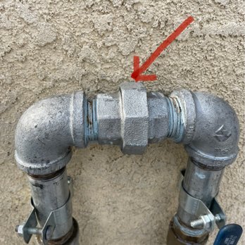 RFMC Construction - The riser installed with an arrow pointing to the hand tightened nut! - General Contractors Near Me - Fresno, California