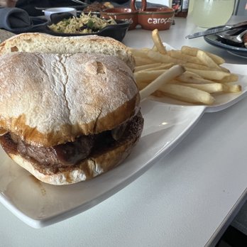 Petiscos - Prego steak roll and chips - Portuguese Near Me - San Jose, California Petiscos - Prego steak roll and chips - Portuguese Near Me - San Jose, California