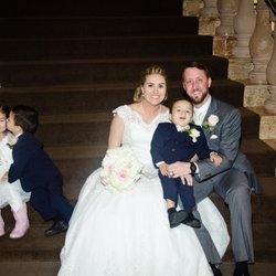 J & M Entertainment - Sneaky ring bearer! Wedding Photography at Embassy Suites at Mandalay