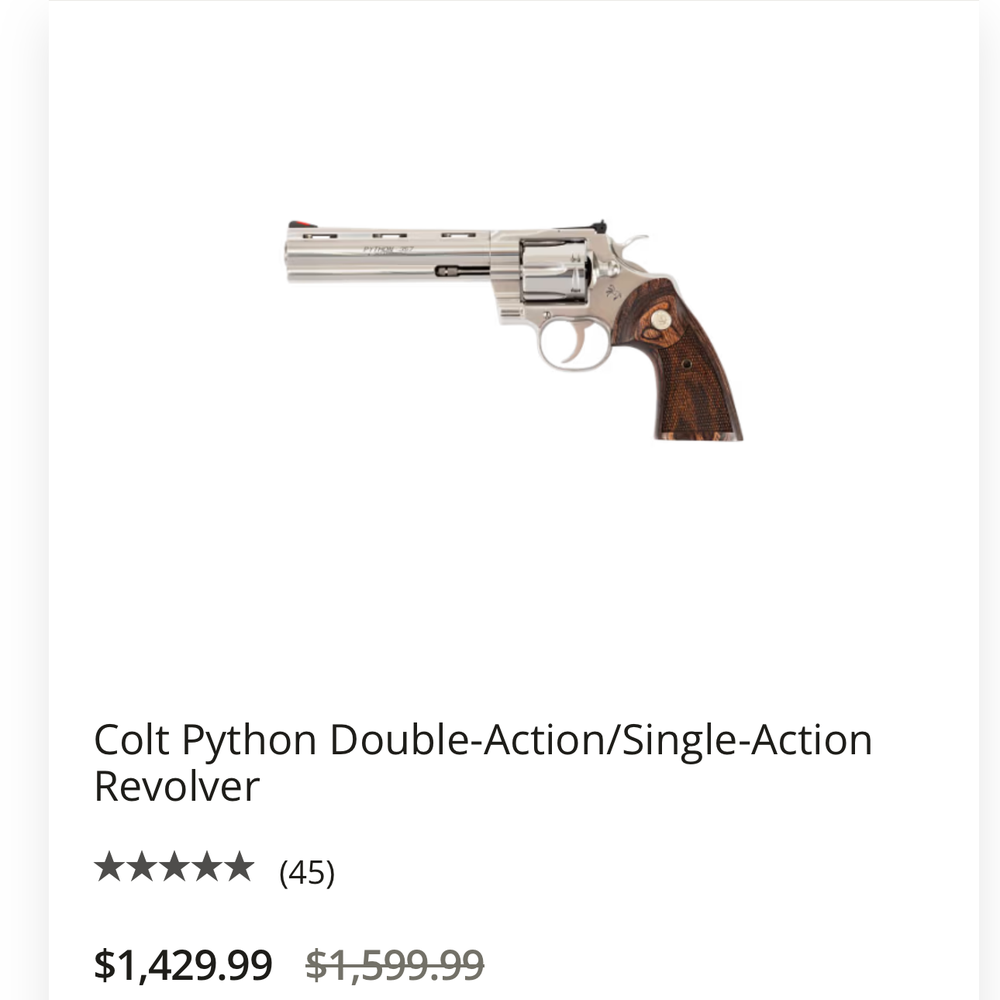 Private Sector Arms - Look at his own pictures. He wants $2500 for the .38 Python - Guns & Ammo Near Me - Olympia, Washington Private Sector Arms - Look at his own pictures. He wants $2500 for the .38 Python - Guns & Ammo Near Me - Olympia, Washington