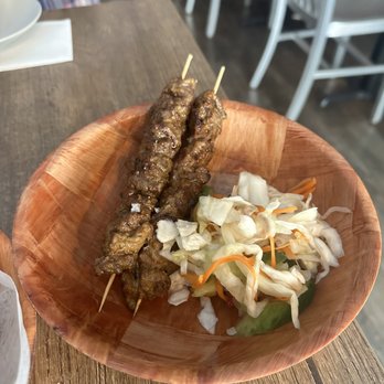 Mawn - Saht koh lemongrass marinated ribeye on a stick - Cambodian Near Me - Philadelphia, Pennsylvania Mawn - Saht koh lemongrass marinated ribeye on a stick - Cambodian Near Me - Philadelphia, Pennsylvania