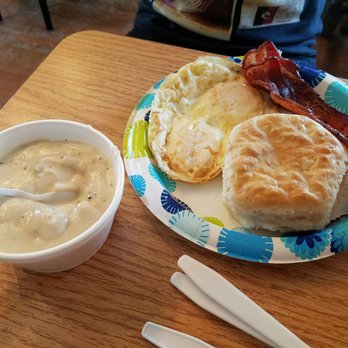 Oh Biscuit - Roadie X (closest confidante and bestest buddy) ordered the bargain breakfast with a side of gravy. - Breakfast & Brunch Near Me - Melbourne, Florida Oh Biscuit - Roadie X (closest confidante and bestest buddy) ordered the bargain breakfast with a side of gravy. - Breakfast & Brunch Near Me - Melbourne, Florida