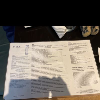 Menu photo 3 Greca Mediterranean Kitchen  Bar New Milford, CT