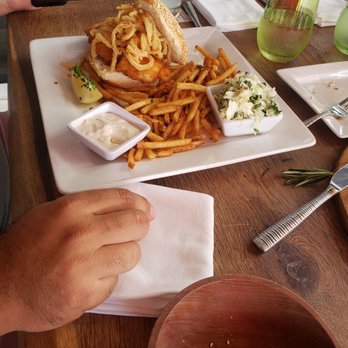 Square Grouper - Islamorada - Fried grouper sandwich - Seafood Near Me - Islamorada, Florida