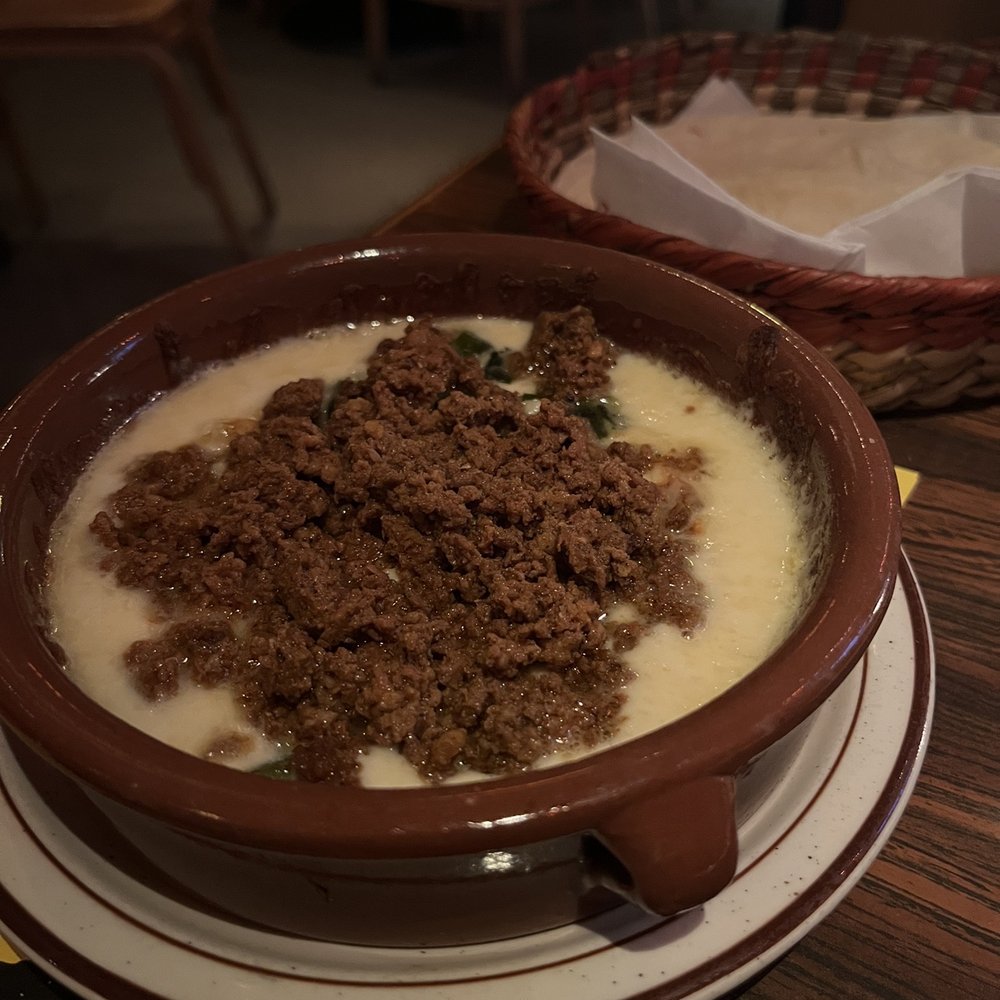 El Rey - Queso fundido - chorizo and poblano - Mexican Near Me - Philadelphia, Pennsylvania El Rey - Queso fundido - chorizo and poblano - Mexican Near Me - Philadelphia, Pennsylvania