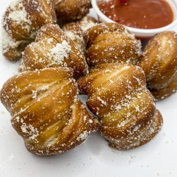 Small Town Sips - a plate of doughnuts with dipping sauce - Juice Bars & Smoothies Near Me - Panguitch, Utah