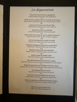 Menu photo 2 Restaurant Bonaparte Montreal, QC