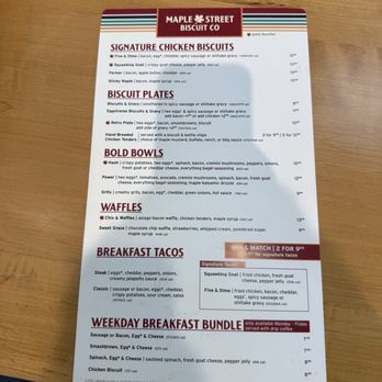 Maple Street Biscuit Company Katy - Menu - Breakfast & Brunch Near Me - Katy, Texas
