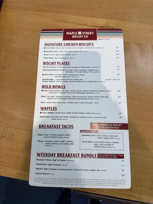 Menu photo 3 Maple Street Biscuit Company Katy Katy, TX