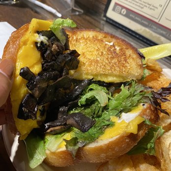 The Wheel Barrel - Tree Hugger Sandwich with mushrooms lettuce and vegan cheese - Bars Near Me - Topeka, Kansas