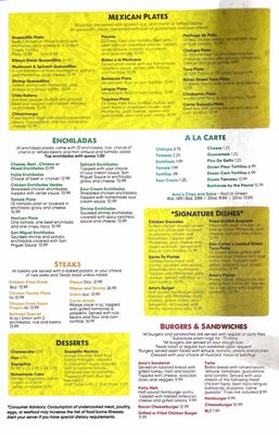 Menu photo 3 Ama's Authentic Mexican Restaurant Hearne, TX