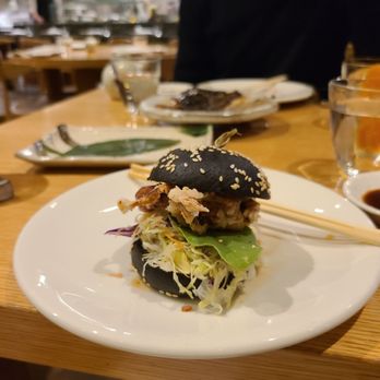 Masu - Soft shell crab Sando - this is a slider and not a Sando. Very dry crumbly bread. - Japanese Near Me - Auckland, AUK Masu - Soft shell crab Sando - this is a slider and not a Sando. Very dry crumbly bread. - Japanese Near Me - Auckland, AUK