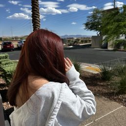 Hair color by JK Color: Cherry Brown Hair color by JK Color: Cherry Brown