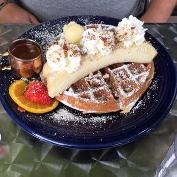 Eight AM - Banana Nut waffle - New American Near Me - San Francisco, California Eight AM - Banana Nut waffle - New American Near Me - San Francisco, California