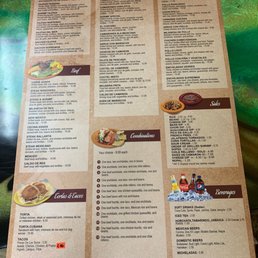 the menu