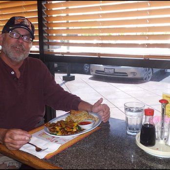 China Villa - I asked my server to snap my photo when my lunch arrived; here I am in all of my glory, ready to enjoy an amazing lunch. - Chinese Near Me - Rocklin, California