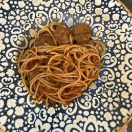Spaghetti and meatballs