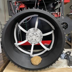 Polyways 3D Printing - Life-size Curiosity Mars River wheels.