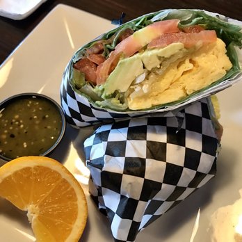 Mex Cocina Cafe - Healthy wrap with spinach tortilla - Desserts Near Me - Burbank, California