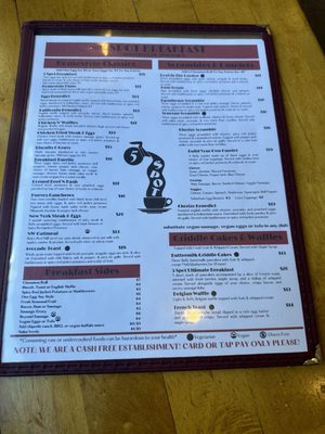 Menu photo 5 5 Spot Seattle, WA