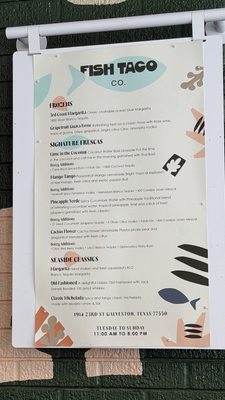 Menu photo 2 Fish Company Taco Galveston, TX Menu photo 2 Fish Company Taco Galveston, TX