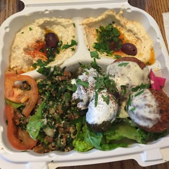 Garlic Crush - Veggie mezza to go! Pita and soup not pictured - Lebanese Near Me - Issaquah, Washington