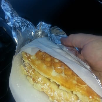Flavour Spot - Waffle with butter and powdered sugar $3. - Coffee & Tea Near Me - Portland, Oregon
