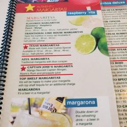 El Reparo - Margaritas menu
