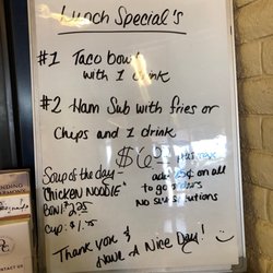 White Mountain Apache Restaurant - Specials of the day
