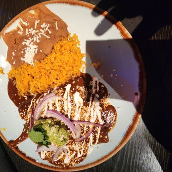 La Popular - Mole enchilada. Meat flavor was good but the sauce was ok. - Mexican Near Me - Roseville, California