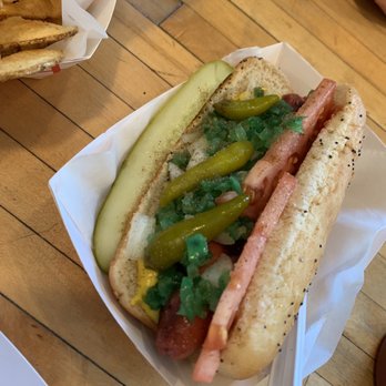 Chicago's Dog House - Blagojevich Hot Dog Combo with Frips and Drink - Hot Dogs Near Me - Chicago, Illinois Chicago's Dog House - Blagojevich Hot Dog Combo with Frips and Drink - Hot Dogs Near Me - Chicago, Illinois