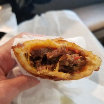 Cariaco To Go - Empanada de sausage + cheddar cheese - Venezuelan Near Me - Glendale, California