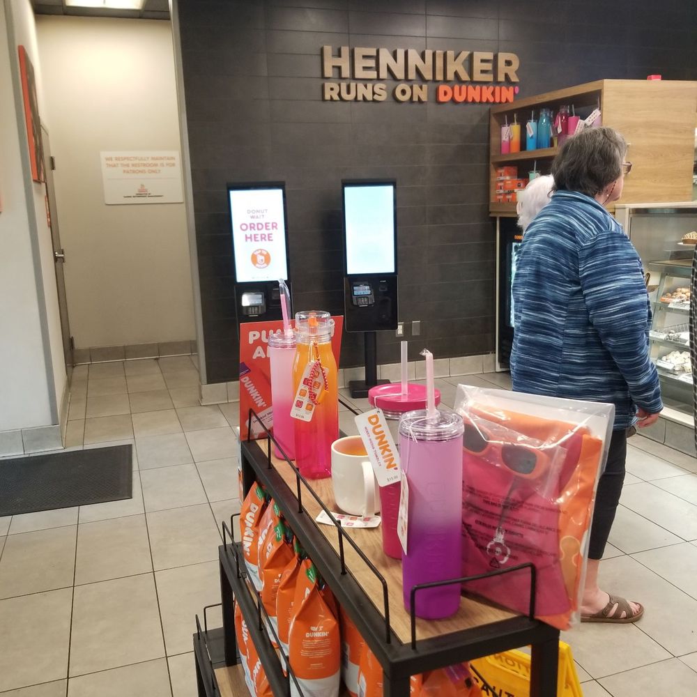 Dunkin' - Order at kiosk (3) or wait in line for cashier - Donuts Near Me - Henniker, New Hampshire Dunkin' - Order at kiosk (3) or wait in line for cashier - Donuts Near Me - Henniker, New Hampshire