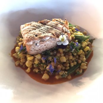 Drake Downtown Bend - Great Columbia River salmon dish. 6/30/17 - New American Near Me - Bend, Oregon