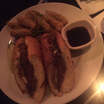 Marlow's Tavern - Marlow sandwich with fried okra - New American Near Me - Orlando, Florida Marlow's Tavern - Marlow sandwich with fried okra - New American Near Me - Orlando, Florida