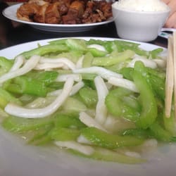 Squid with celery