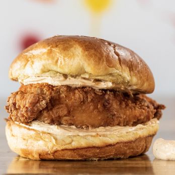 Fry the Coop - best chicken sandwich "SPICY BUTTER FRIED CHICKEN SANDWICH" - American Near Me - Oak Lawn, Illinois