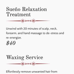Matador Men's Grooming - The Sueno Relaxation treatment and price